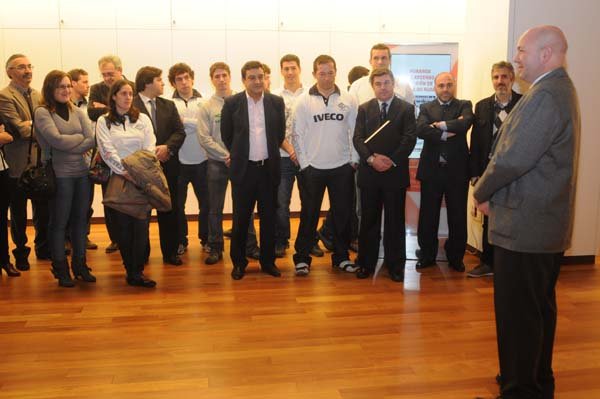 Recepción ao Iveco Universidade Vigo Rugby no Concello de Vigo polo seu ascenso á máxima categoría. 21.02.11.